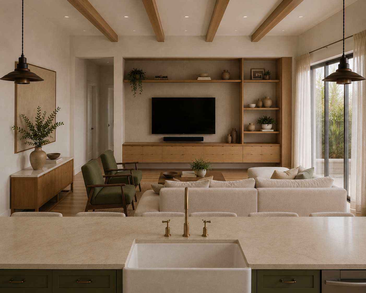Apartamento Alecrim — interiores de 179 m² em Curitiba · PR por Micaella Costa Arquitetura