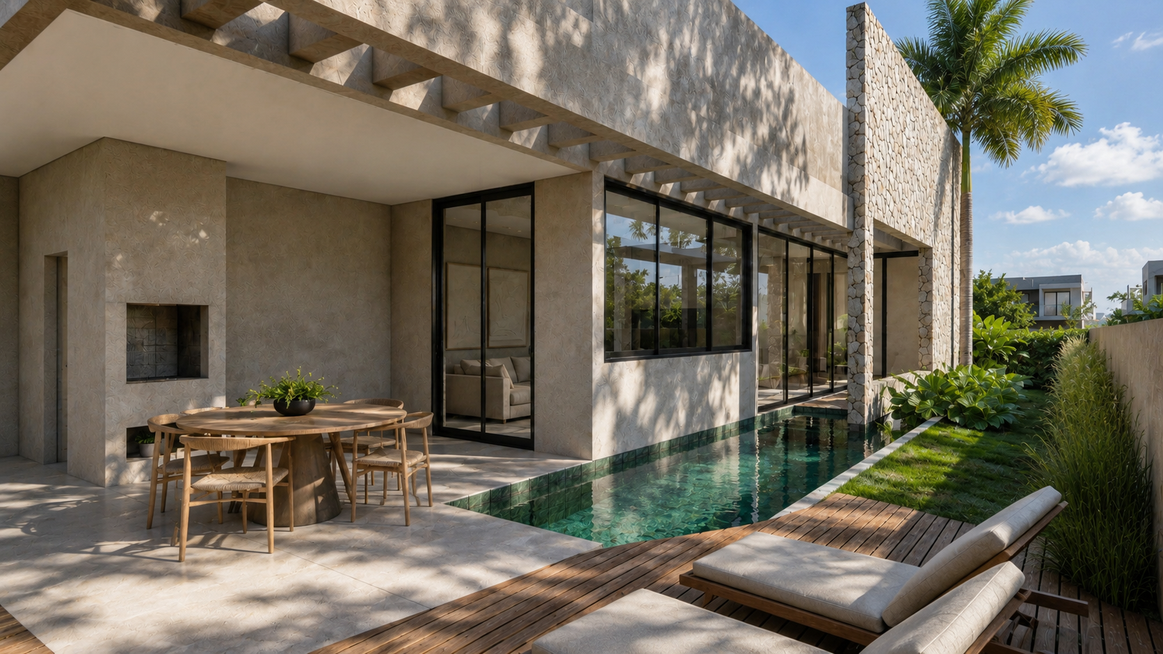 Casa Monólito — residência de 310 m² em Maringá · PR por Micaella Costa Arquitetura